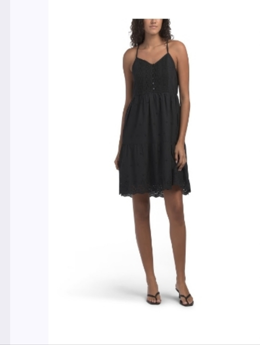 NWT Levi's Cora Black Eyelet Sundress with Spaghetti Straps ■ Size XS